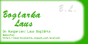 boglarka laus business card